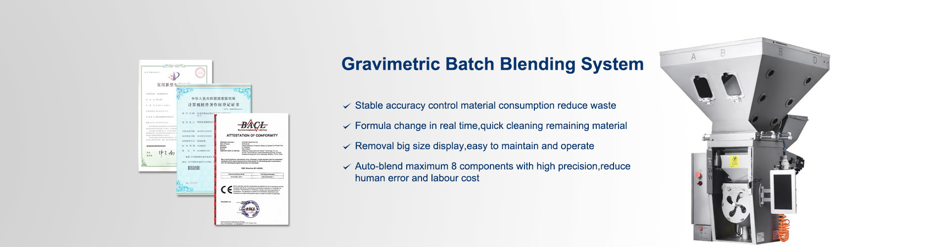 Kwaliteit Gravimetrisch het Voeden Systeem fabriek